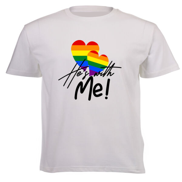 He's with Me - Pride Tee Thumbnail
