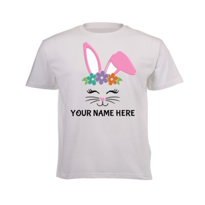 Custom Easter Bunny T-shirt for Girls Thumbnail