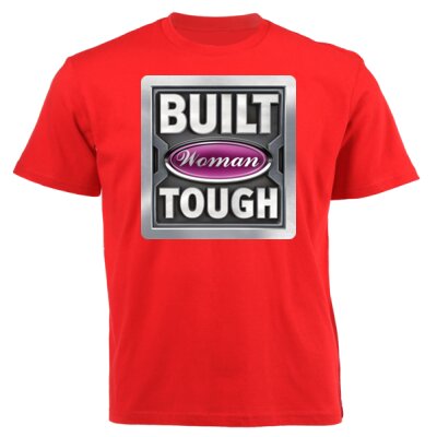 Woman - Built Tough (Unisex Platinum Short-sleeve T-shirt) Thumbnail