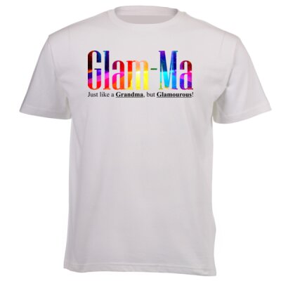 Glam-Ma (Unisex Platinum Short-sleeve T-shirt) Thumbnail