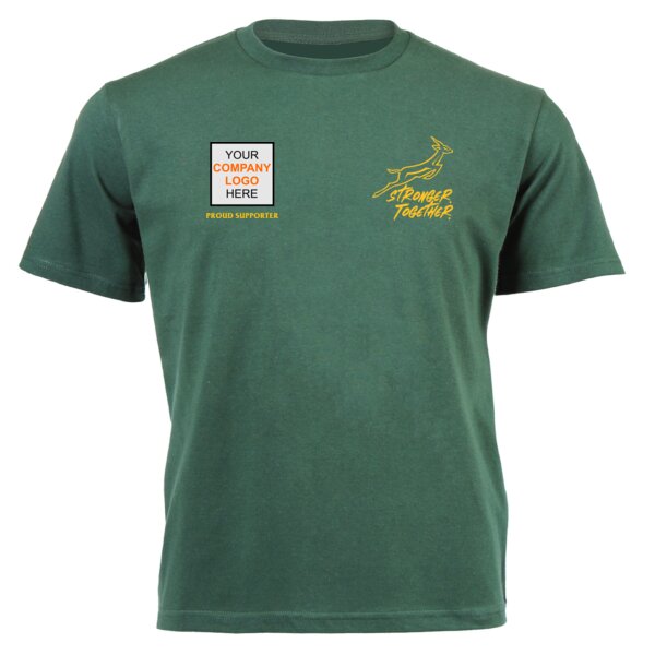 "Go Bokke!" Supporter Apparel - Unisex Platinum Short-sleeve T-shirt Thumbnail