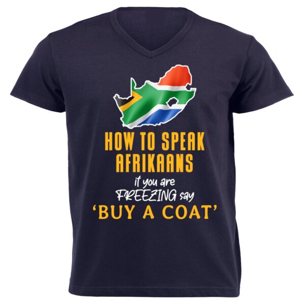 HTSA - Buy a Coat - Unisex V-Neck T-shirt Thumbnail