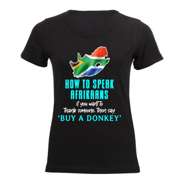 HTSA - Buy a Donkey - Ladies Short-sleeve T-shirt  Thumbnail