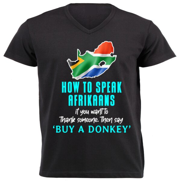 HTSA - Buy a Donkey - Unisex V-Neck T-shirt Thumbnail
