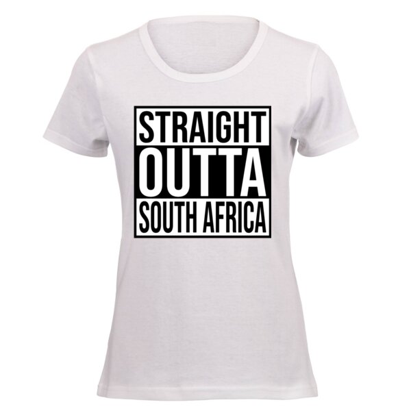 Straight Outta South Africa - Light - Ladies Short-sleeve T-shirt  Thumbnail