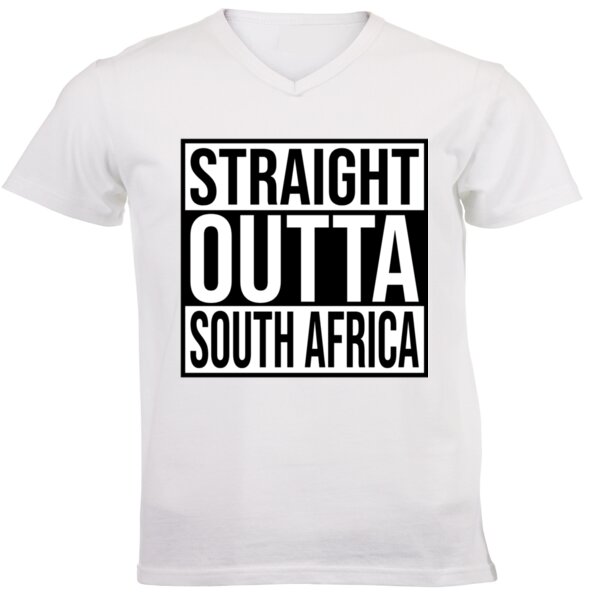 Straight Outta South Africa - Light - Unisex V-Neck T-shirt Thumbnail