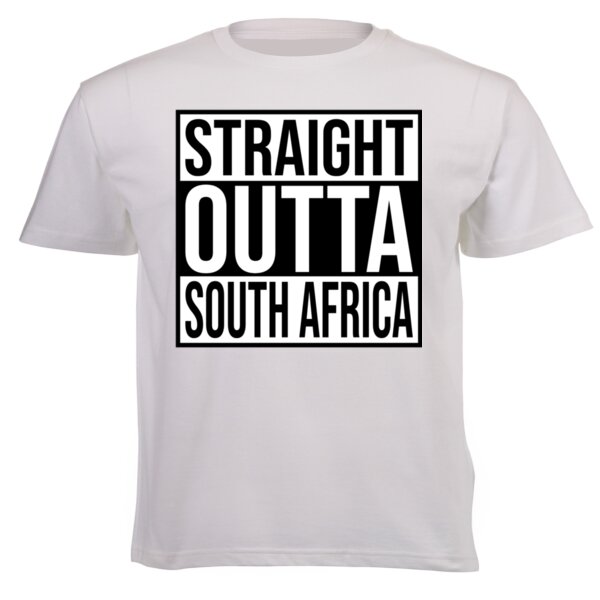 Straight Outta South Africa - Light - Unisex Short-sleeve T-shirt - 180g Thumbnail