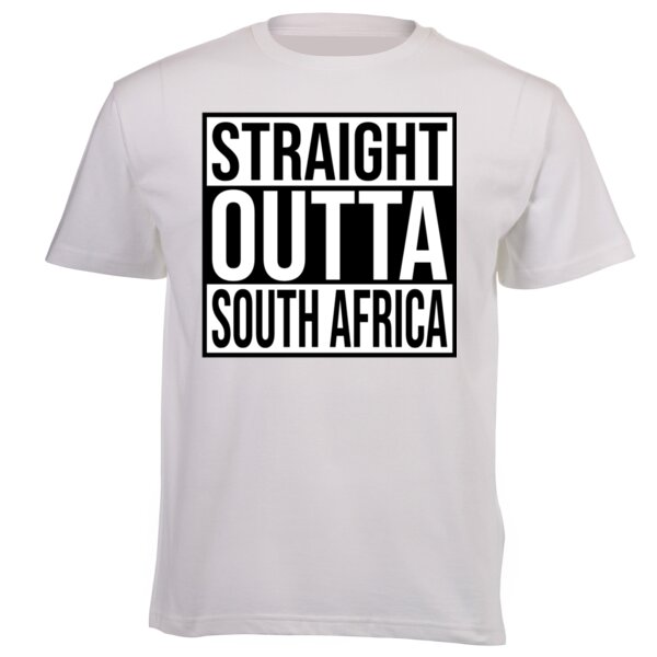 Straight Outta South Africa - Light - Unisex Platinum Short-sleeve T-shirt Thumbnail