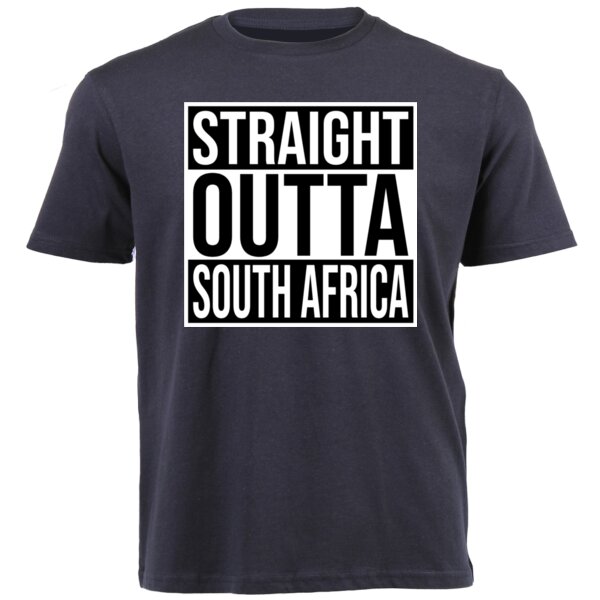Straight Outta South Africa - Dark - Unisex Platinum Short-sleeve T-shirt Thumbnail