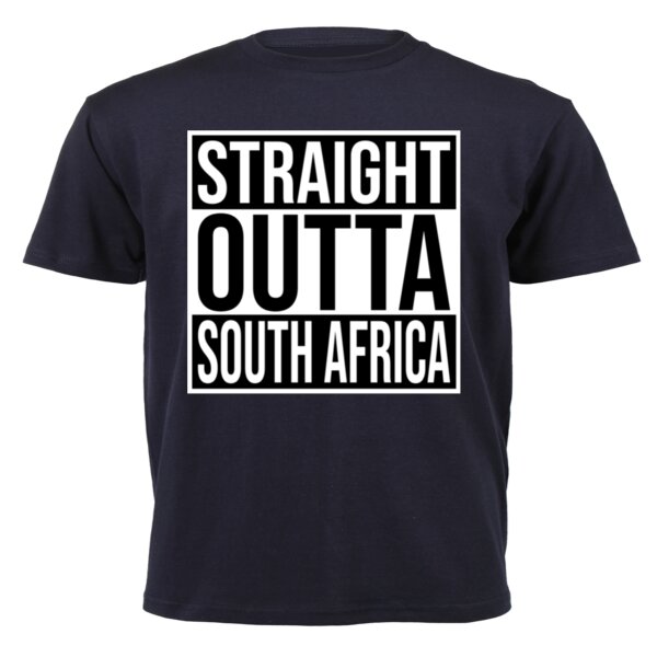 Straight Outta South Africa - Dark - Unisex Short-sleeve T-shirt 140g Thumbnail