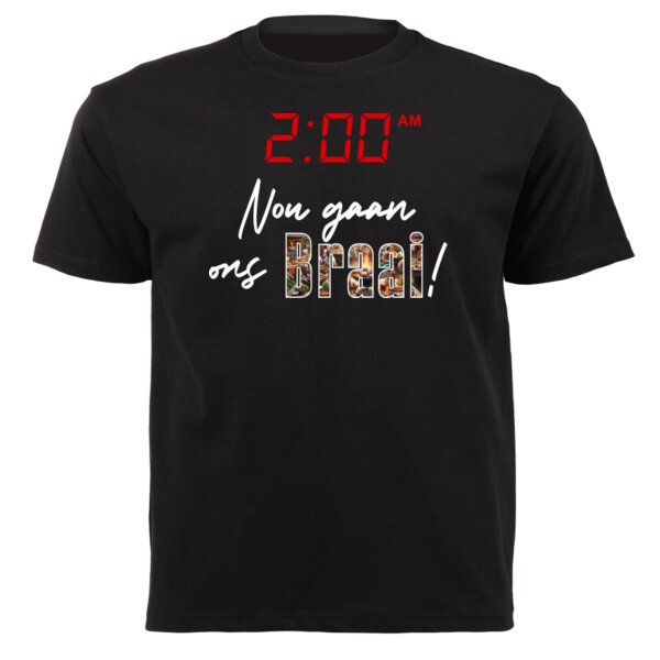 Nou Gaan Ons Braai - Multi Colours - Unisex Short-sleeve T-shirt - 180g Thumbnail