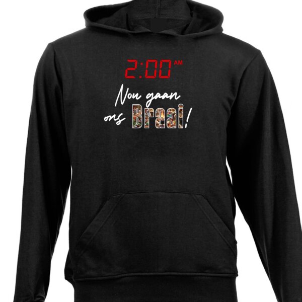 Nou Gaan Ons Braai - Multi Colours - Unisex Hoodie  Thumbnail