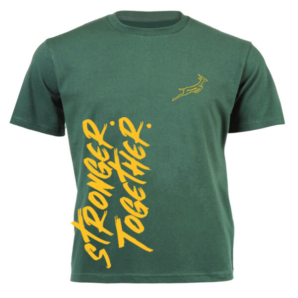 "Stronger. Together." Supporter T-shirt - Unisex Short-sleeve T-shirt 140g - 4 Thumbnail