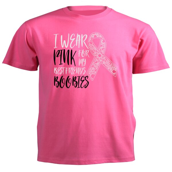 I Wear Pink...  - Unisex Short-sleeve T-shirt - 180g Thumbnail