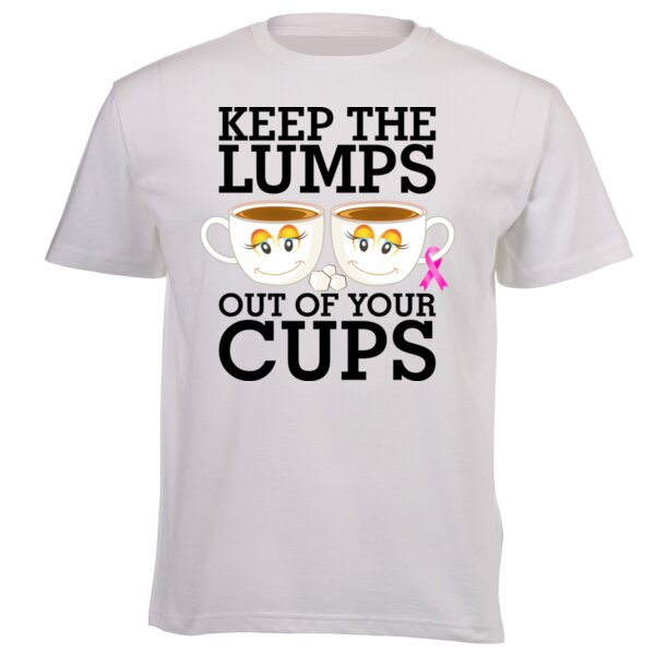 Keep The Lumps Out Of Your Cups  - Unisex Platinum Short-sleeve T-shirt Thumbnail