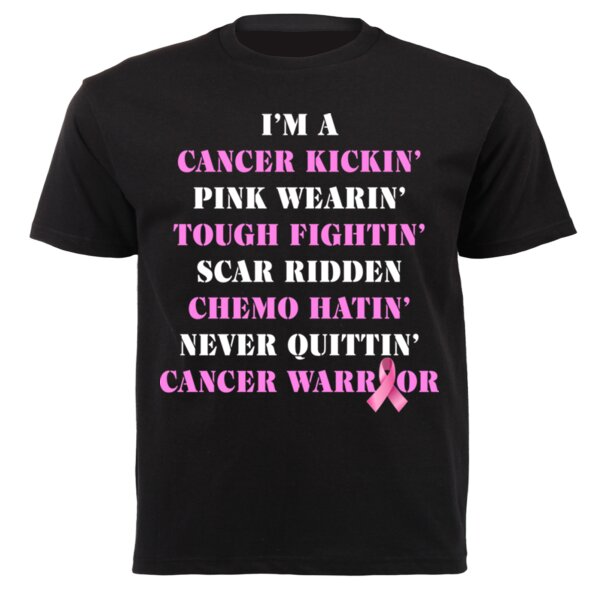 Cancer Kickin' - Unisex Short-sleeve T-shirt - 180g Thumbnail