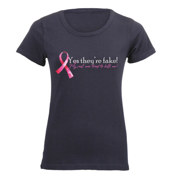 They're Fake... - Ladies Short-sleeve T-shirt  Thumbnail