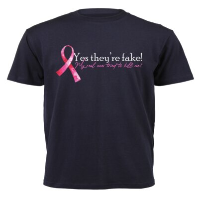 They're Fake... - Unisex Short-sleeve T-shirt - 180g Thumbnail