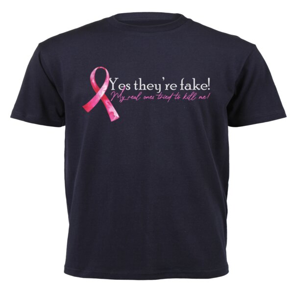 They're Fake... - Unisex Short-sleeve T-shirt - 180g Thumbnail