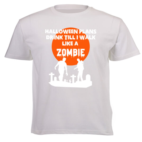 Like a Zombie (White Text Version) - Halloween Tee Thumbnail
