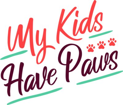 my kids have paws lettering by Vexels