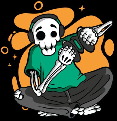 Gamer skeleton