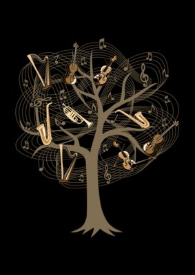 Tree Music Notes