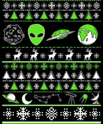 Alien Ugly Christmas Sweater Tee Essential TShirt140