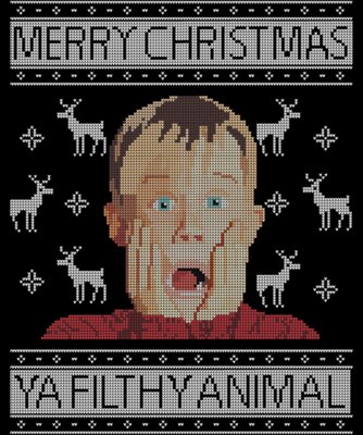 Christmas Home Alone Filthy Animals Knit Essential TShirt21