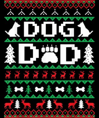 Christmas Dog Dad Ugly Xmas Dogs Classic TShirt111