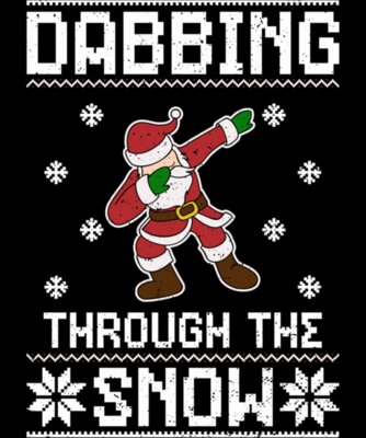 Dabbing Through The Snow  Ugly Christmas Classic TShirt12