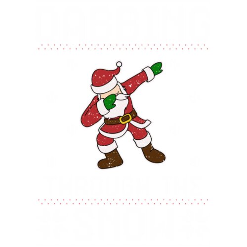 Dabbing Through The Snow  Ugly Christmas Classic TShirt12 Thumbnail