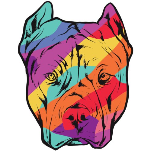 2501 ColorPitbullTshirt PR t shirt Thumbnail