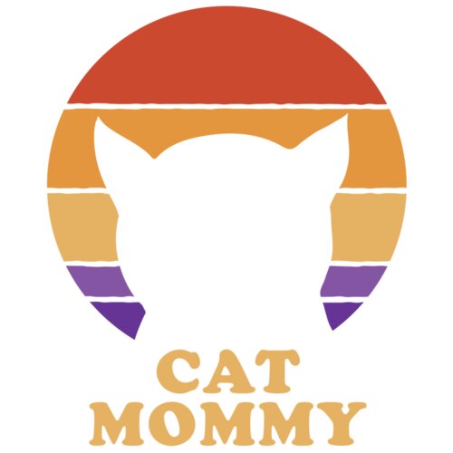 10036 CatMommyRetruSunsetTshirt PR t shirt Thumbnail