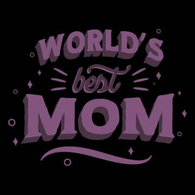 world best mom lettering by Vexels