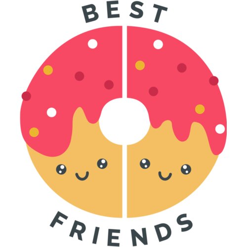 best friends dogear by Vexels Thumbnail