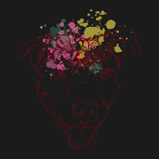 Floral Pitbull Thumbnail