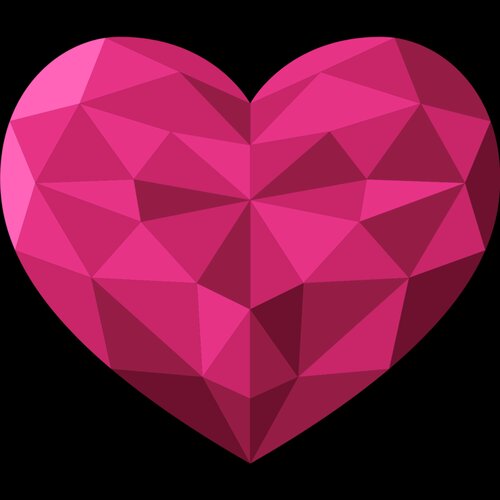 Tesselate Pink Heart Thumbnail