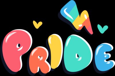 pride rainbow lettering by Vexels